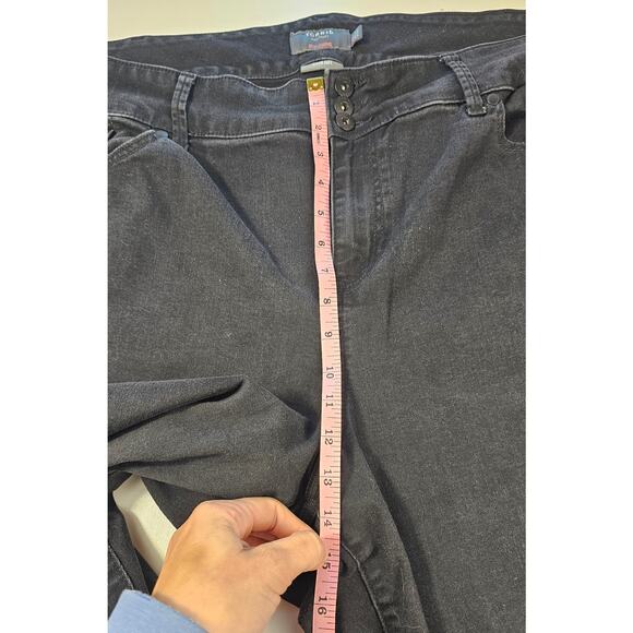 Torrid crop jegging super soft black denim stretch jeans sz 28 plus casual - Picture 9 of 9